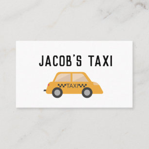 TAXI CAB Cartes de visite personnalisés