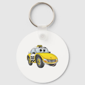 Taxi Cab Cartoon Schlüsselanhänger