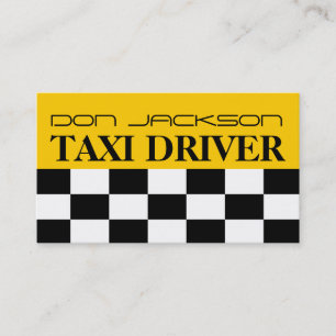 Taxi, Cab, Fahrer, Transport Visitenkarte