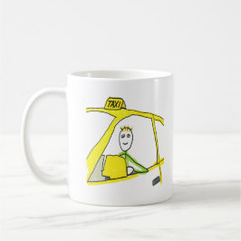 Taxi Driver Stickman Kaffeetasse