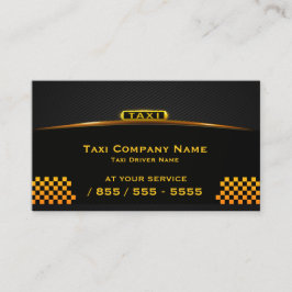 Taxi-Fahrer-Visitenkarte Cab Company Visitenkarte
