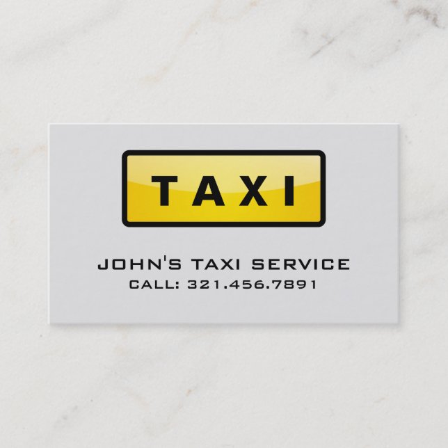 Taxi-Fahrer - Visitenkarten Visitenkarte (Vorderseite)