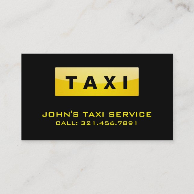Taxi-Fahrer - Visitenkarten Visitenkarte (Vorderseite)
