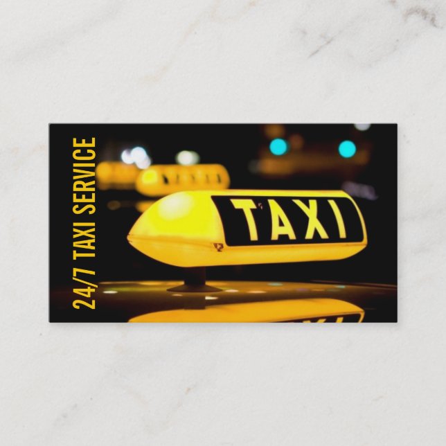Taxi, Fahrerkarte, Fahrerkarte, Visitenkarte (Vorderseite)