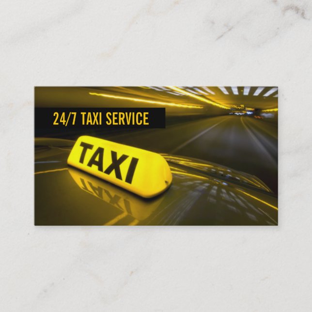 Taxi, Fahrerkarte, Fahrerkarte, Visitenkarte (Vorderseite)