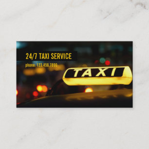 Taxi, Fahrerkarte, Fahrerkarte, Visitenkarte