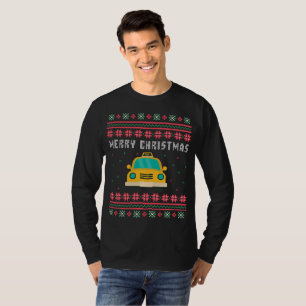 Taxi Kab Ugly Christmas Sweater T-Shirt