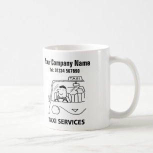 Taxi & Mietwagen Cartoon Tasse