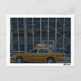 Taxi NYC - Carte postale