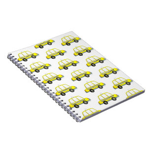 Taxi NYC Gelb New York City Checkered Cab Print Notizblock