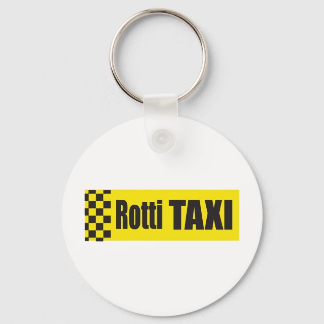 Taxi Rottweiler Schlüsselanhänger (Vorderseite)