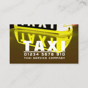 Taxi-Schildkröte Reflektion, Taxi-Kfz-Firma, Preis Visitenkarte