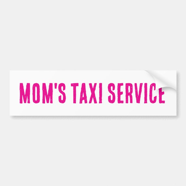 TAXI-Service-Autoaufkleber der Mama Autoaufkleber (Vorne)