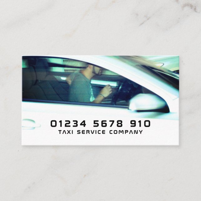 Taxi Service, Preisliste Visitenkarte (Vorderseite)