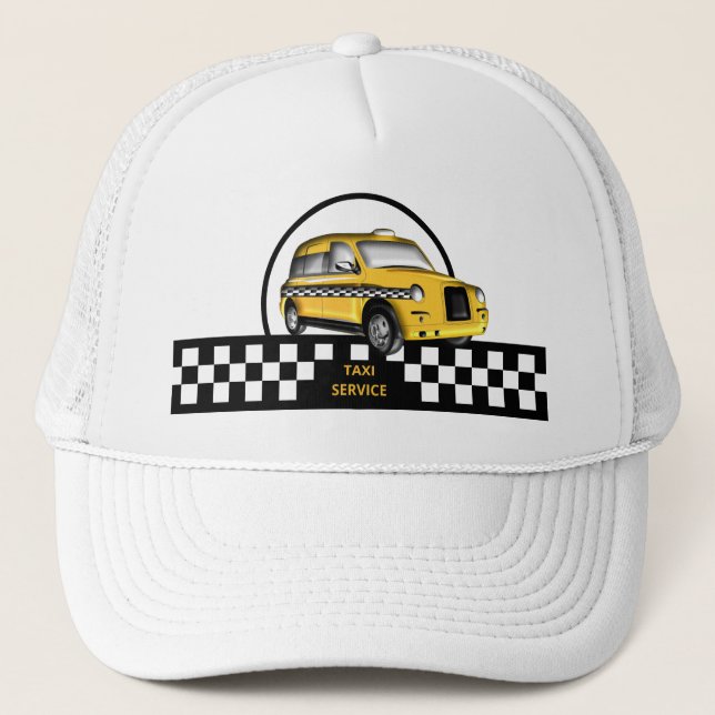 Taxi Service Trucker Hat Truckerkappe (Vorderseite)