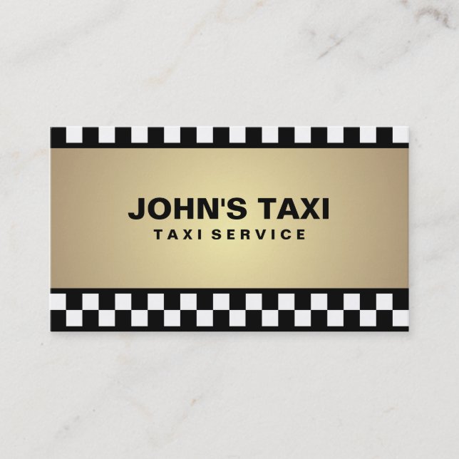 Taxi - Visitenkarten Visitenkarte (Vorderseite)