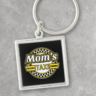 Taxi-Zeichen der Mama Schlüsselanhänger