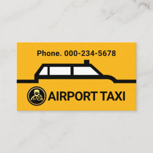 Taxiautogrenzroutenlinie Visitenkarte