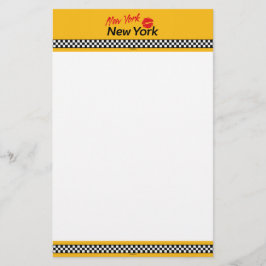 Taxiblätter NY & Red Kiss Briefpapier