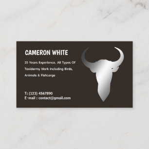 Taxidermist Black Visitenkarte
