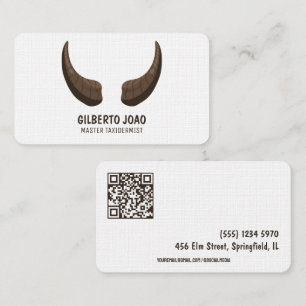 Taxidermist Custom QR Visitenkarte