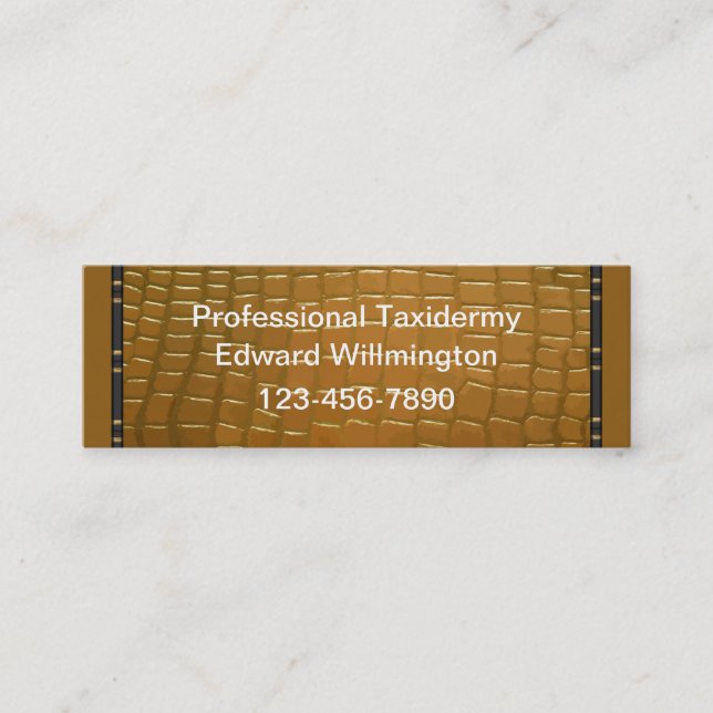 Taxidermy-Visitenkarten Mini Visitenkarte (Vorderseite)