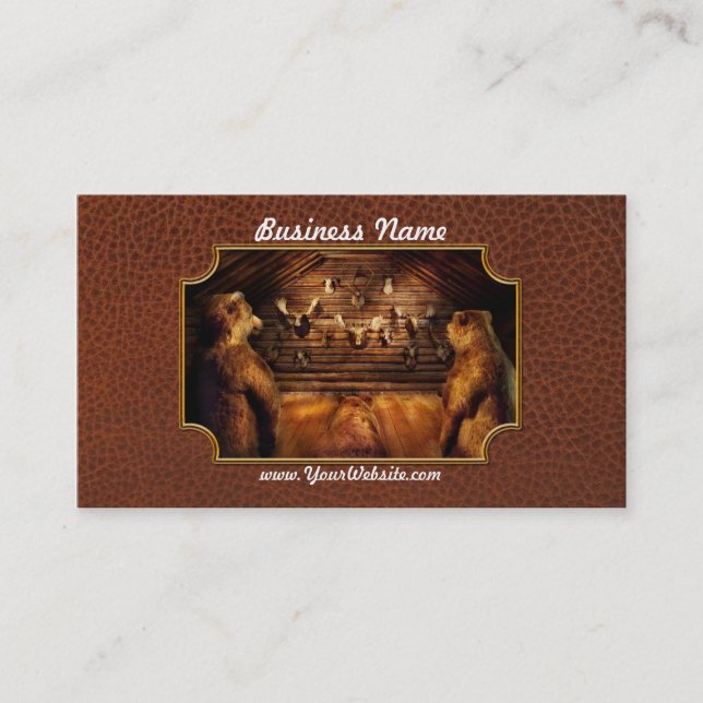 Taxidermy - Zuhause der drei Bären Visitenkarte (Vorderseite)