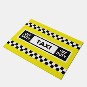 Taxifahrer aus dienstgelb fußmatte