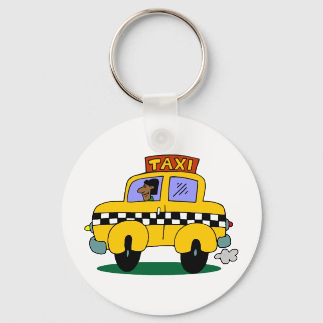 Taxifahrer Schlüsselanhänger (Vorderseite)