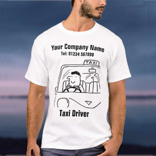 Taxifahrer-Taxi-Cartoon T-Shirt
