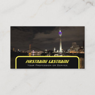 Taxifahrer Taxifahrer Gelbes Taxi Neuralampen Visitenkarte
