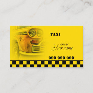 Taxifahrer Visitenkarte