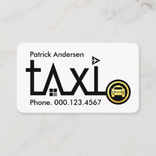 Taxiroutentransportrichtung Visitenkarte