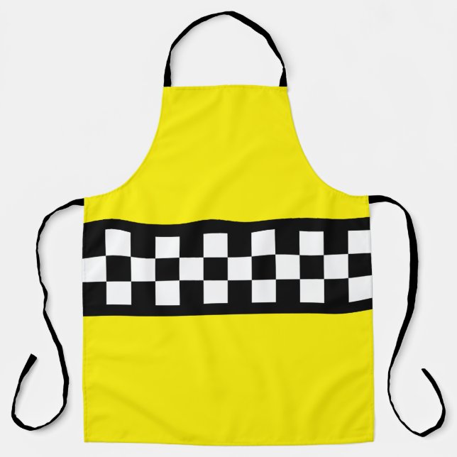 Taxis Karo Streifenmuster Schürze (Vorderseite)