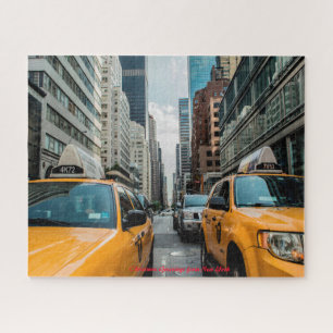 Taxis von New York.Frohe Weihnachten