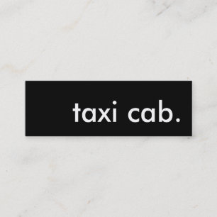 Taxistand Mini Visitenkarte