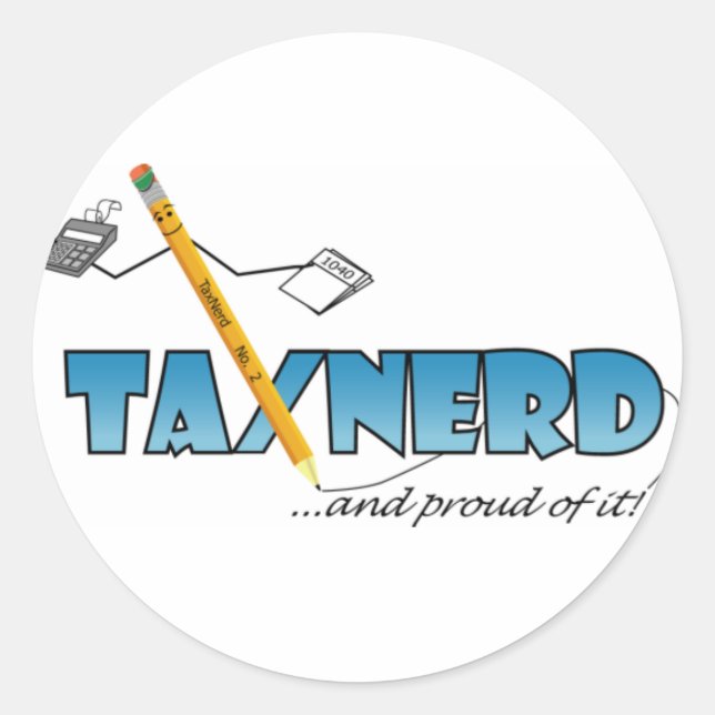 TaxNerd Aufkleber (Vorderseite)