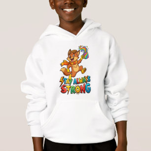Tay Immer Starker Fuchs – Energetischer Cartoon-Fu Hoodie