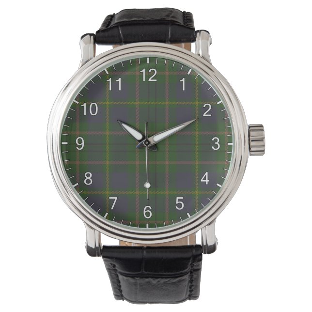 Taylor Clan Tartan Armbanduhr (Vorderseite)