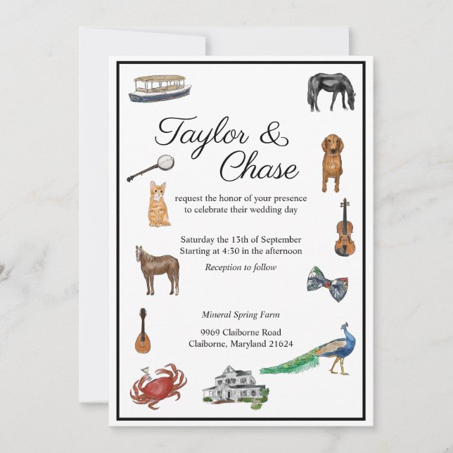 Taylor Einladung (Vorderseite)