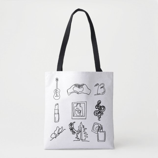 Taylor Eras Line Dessin Sac fourre-tout Ventilateu (Devant)