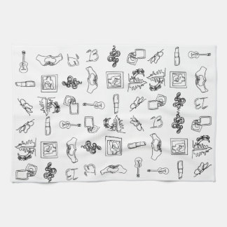 Taylor Eras Line Dessin Serviette de cuisine