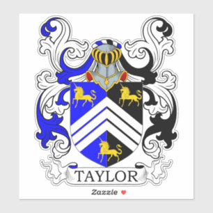Taylor Familienwappen Aufkleber