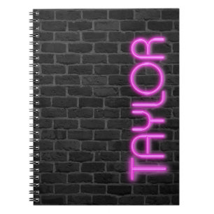TAYLOR in PINK Neonleuchten Notizblock