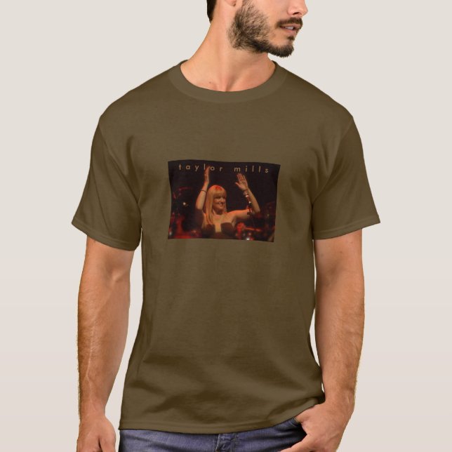 Taylor mahlt "auf T - Shirt der Bühne/des braunen (Vorderseite)