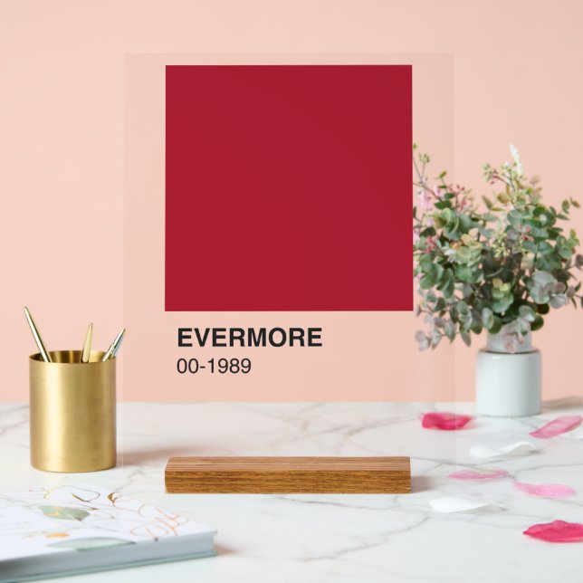 Taylor Red Evermore 1989 Alben - Kleiner Hintergru Acrylschild (Hochzeit)