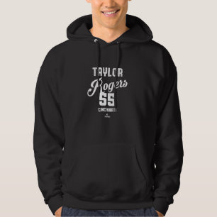 Taylor Rogers 55 Cincinnati Baseball Vintag MLBPA Hoodie