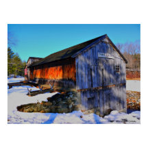 Taylor Saw Mill-Winter Poster