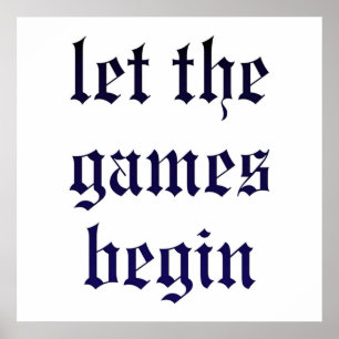 Taylor Swift Ließ Die Spiele beginnen Poster