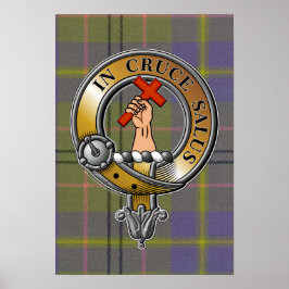 Taylor Tartan & Abzeichen Poster